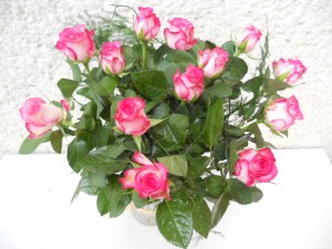 Bukiet z różowych róż (1)