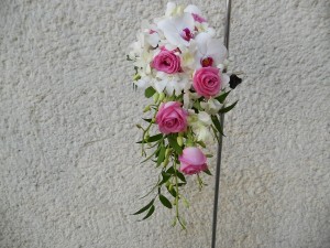 Bukiet ślubny dla Panny Młodej z orchidei